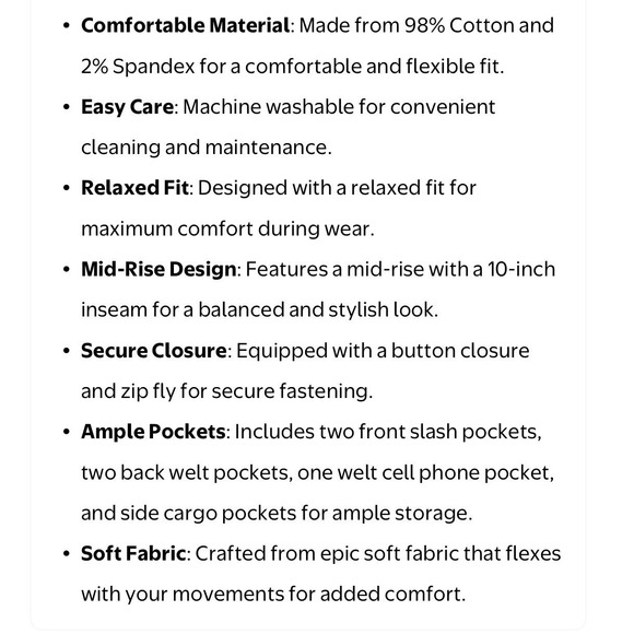 Wrangler Cargo Shorts Mens 48 Relaxed Fit Cotton Gray Outdoors Trail Casual NEW - Picture 10 of 16